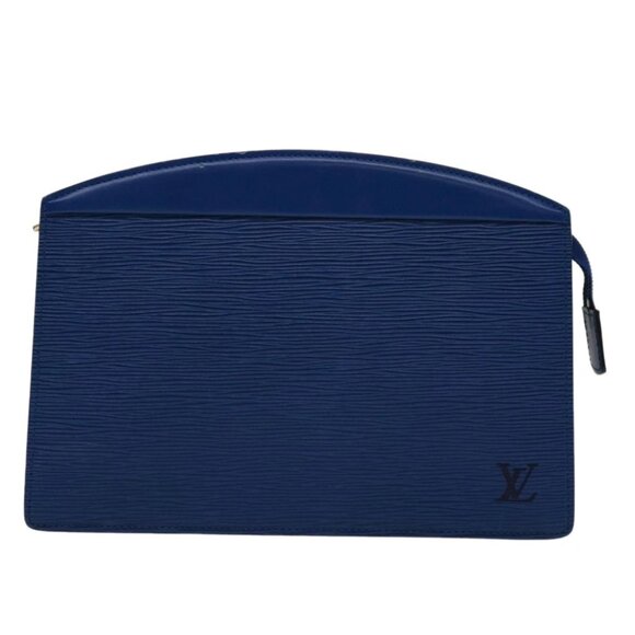 LOUIS VUITTON Epi Trousse Crete Pouch Blue M48405 LV Auth 70000 - Picture 1 of 15